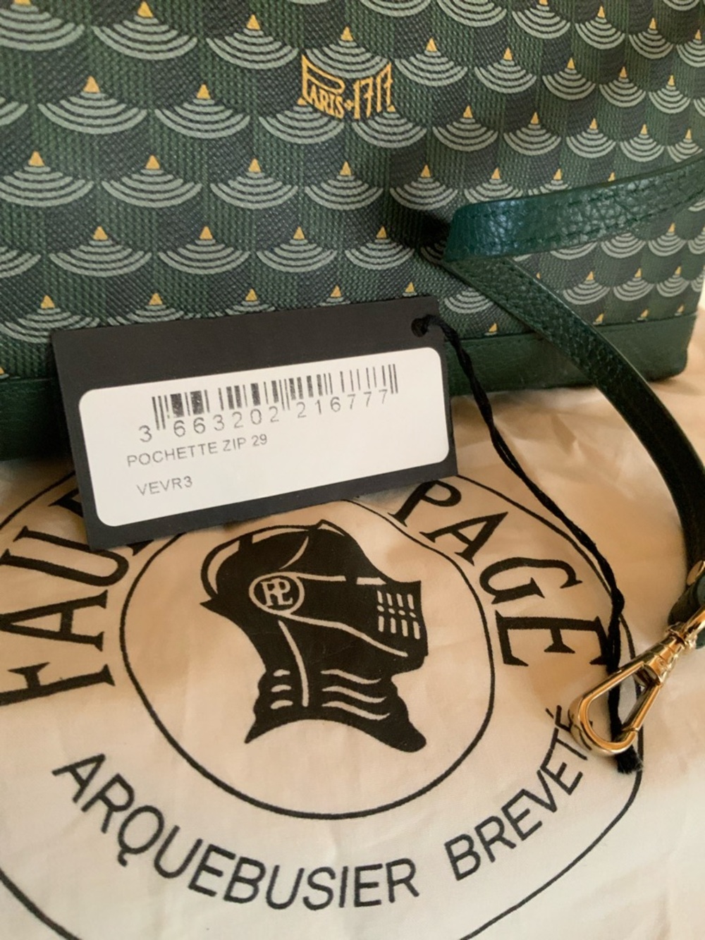 SALE🌟Faure Le Page Pouchette Zip 29 Green🌿🌷 - Picture 4 of 16